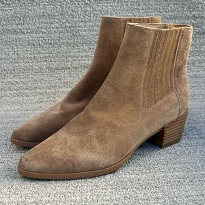 rag & bone Rover Suede Ankle Chelsea Almond Toe Boots Women’s Size 8.5 US